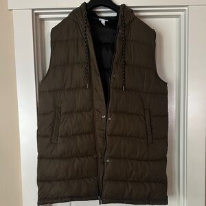 Zella Women’s Olive Hooded Puffer Vest